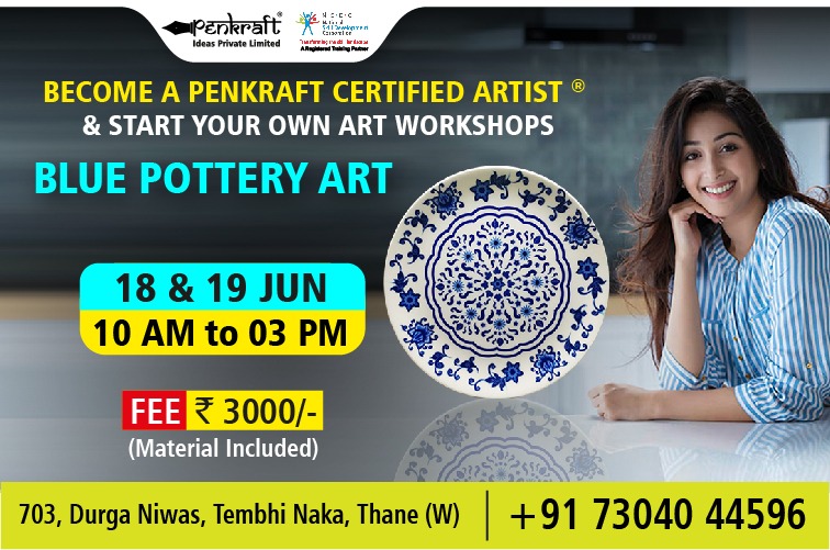 Become a Penkraft Certified Artist for Blue Pottery Art